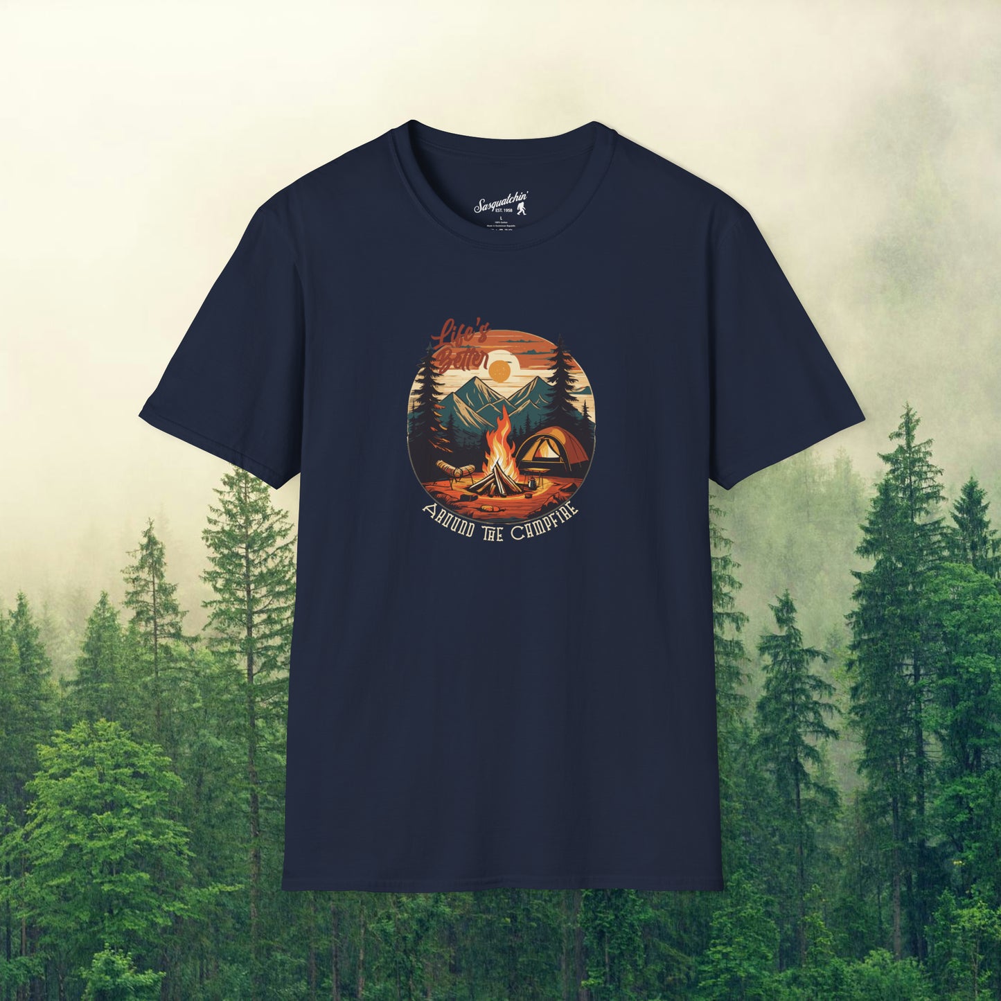 Campfire Life: Sasquatchin' Adventure Tee