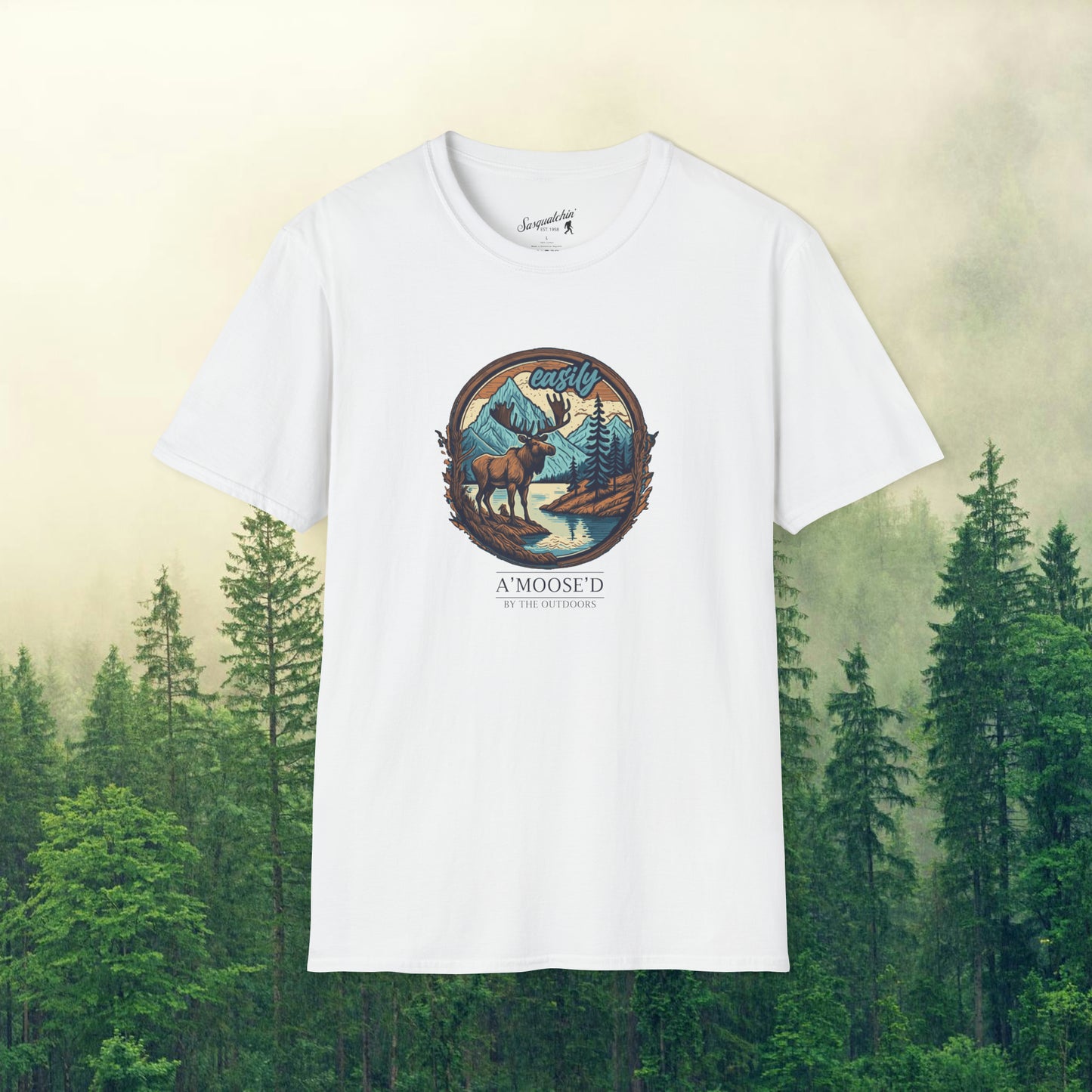 Nature's A'moose'ment: Sasquatchin' Adventure Tee