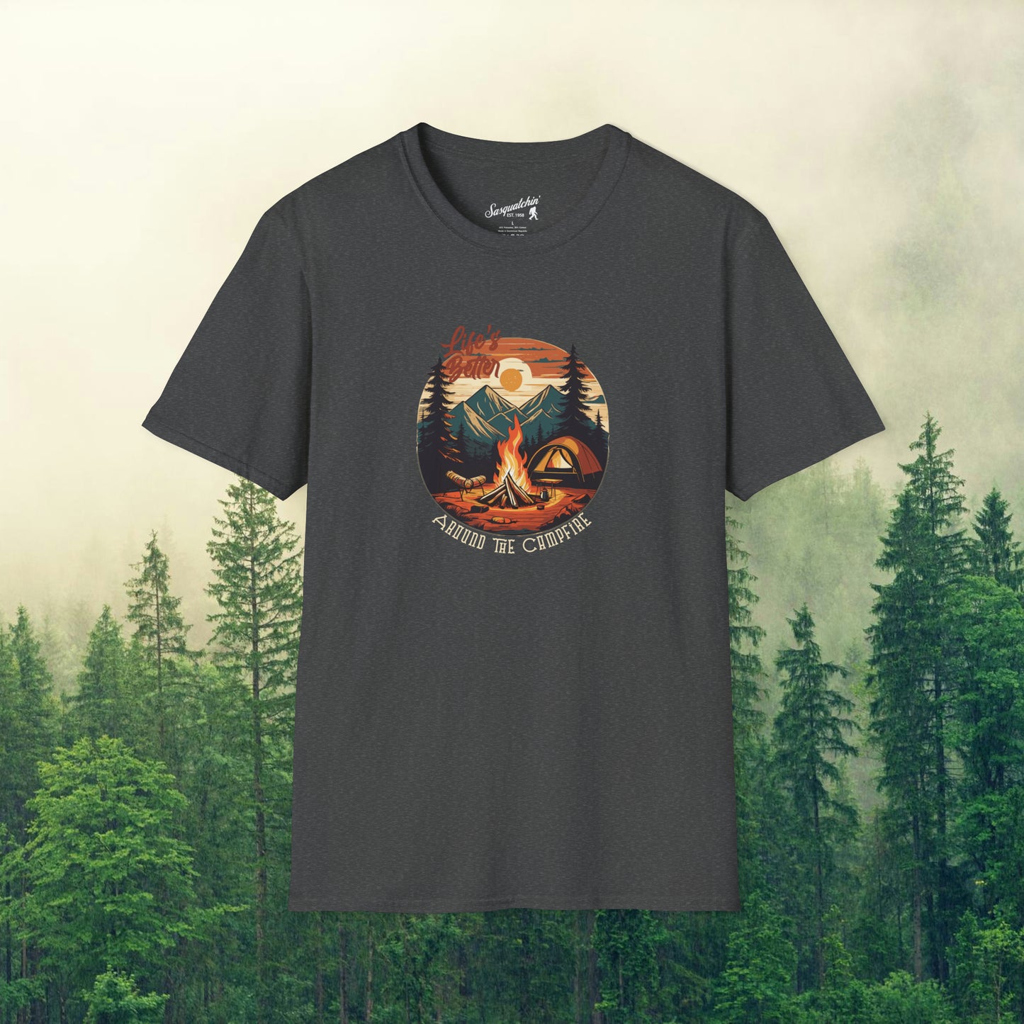 Campfire Life: Sasquatchin' Adventure Tee