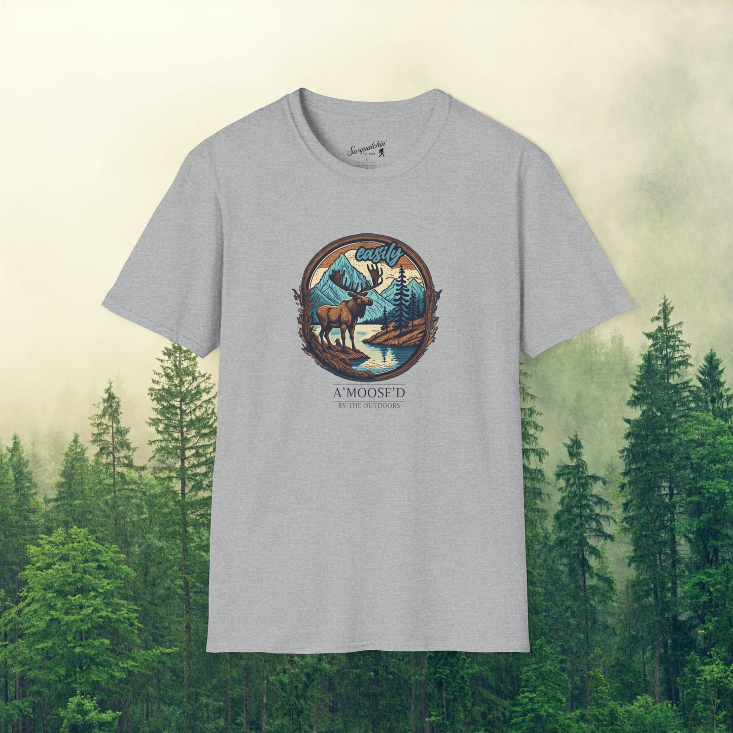 Nature's A'moose'ment: Sasquatchin' Adventure Tee