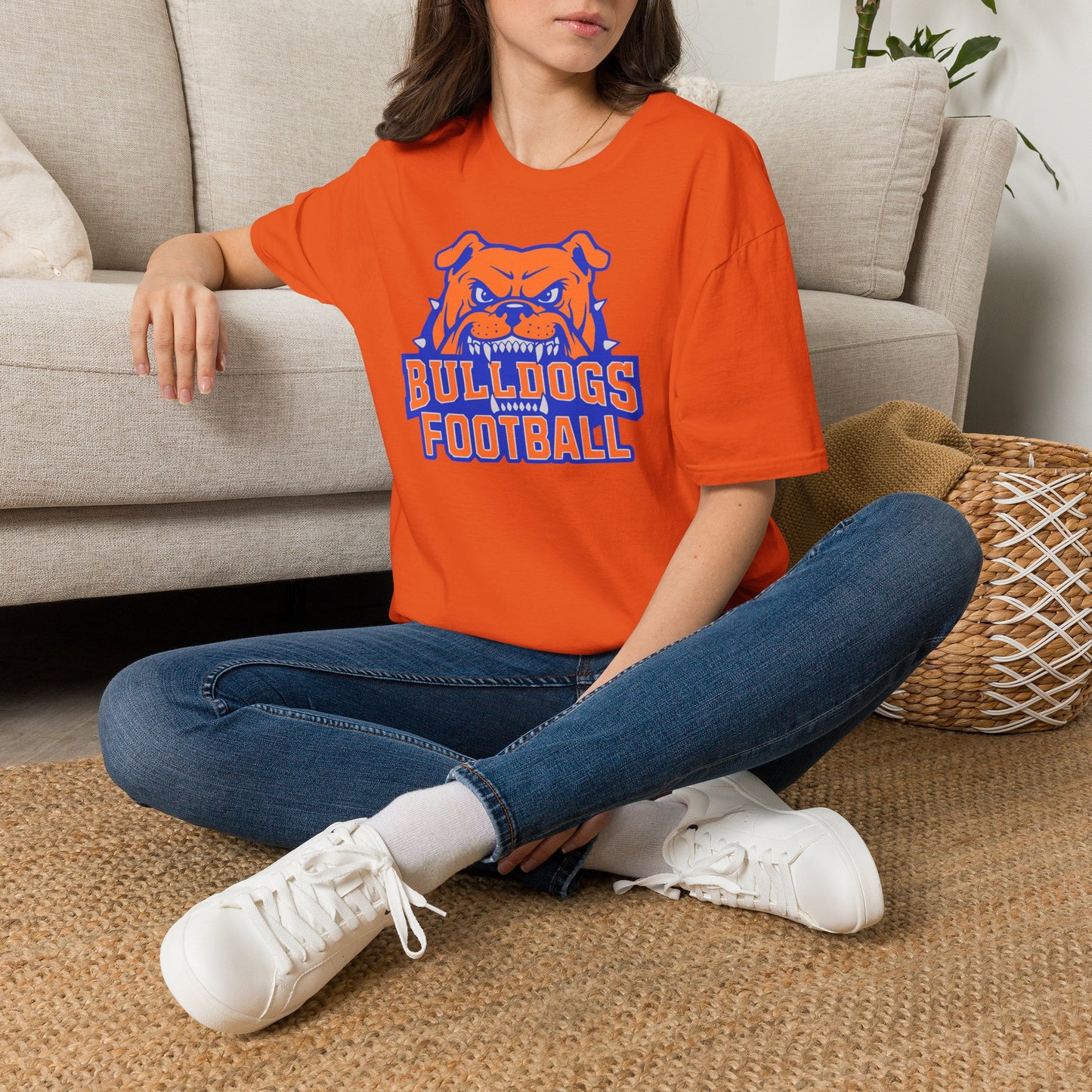 Bulldogs Football T‑Shirt — Fierce Mascot Game Day Tee