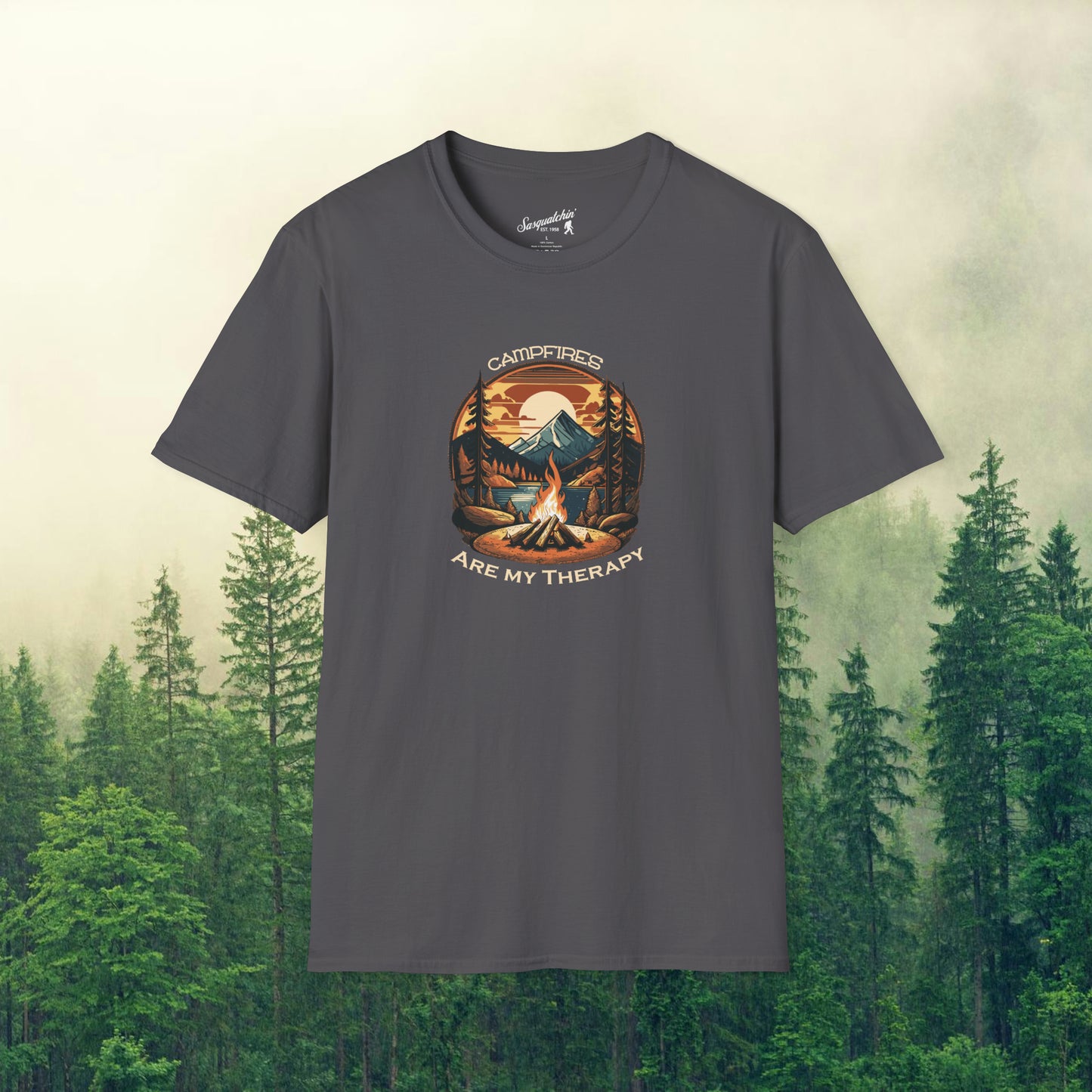 Campfire Therapy: Sasquatchin' Adventure Tee