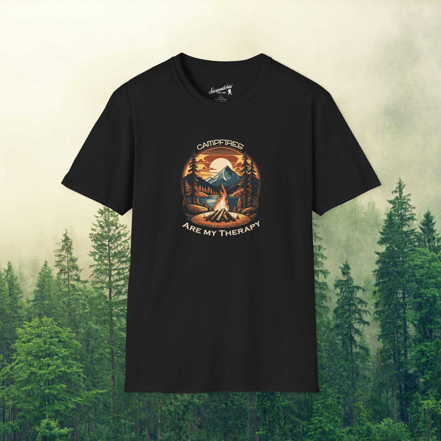 Campfire Therapy: Sasquatchin' Adventure Tee