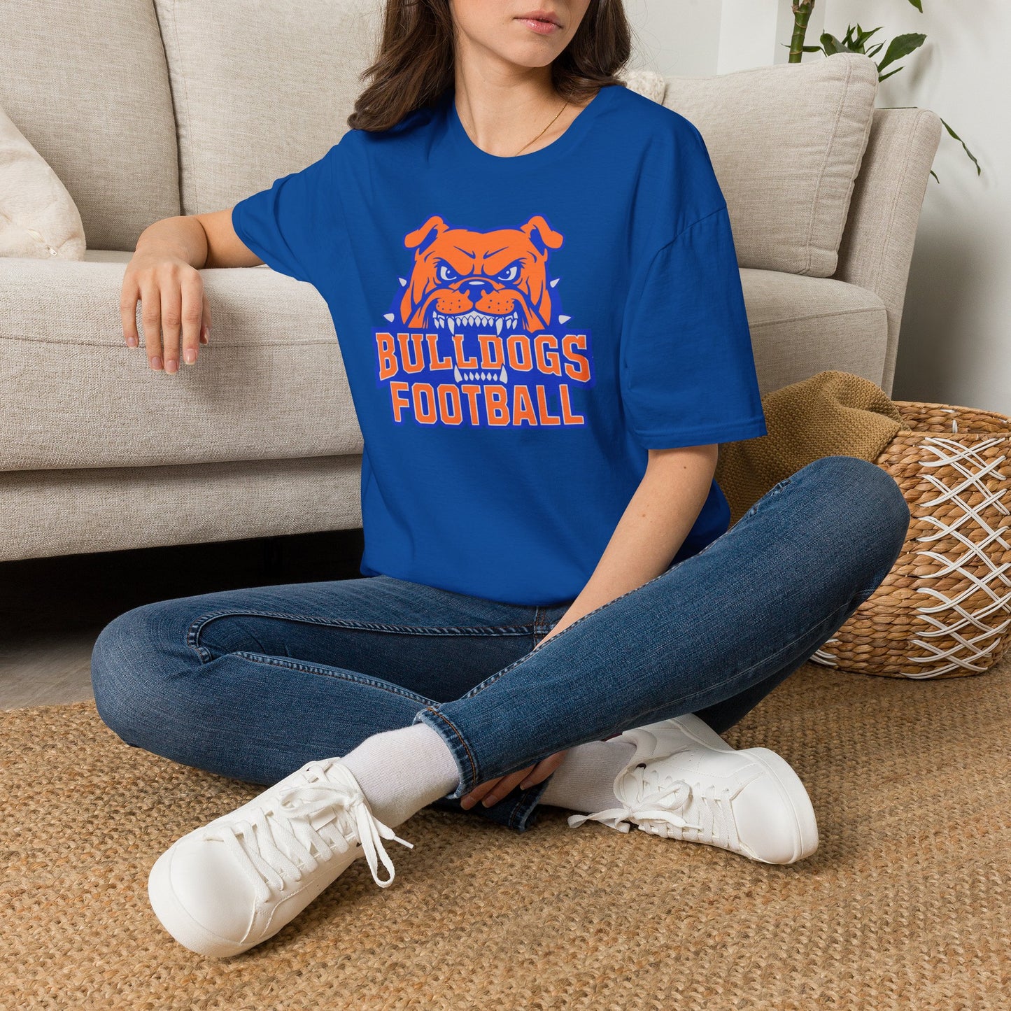 Bulldogs Football T‑Shirt — Fierce Mascot Game Day Tee