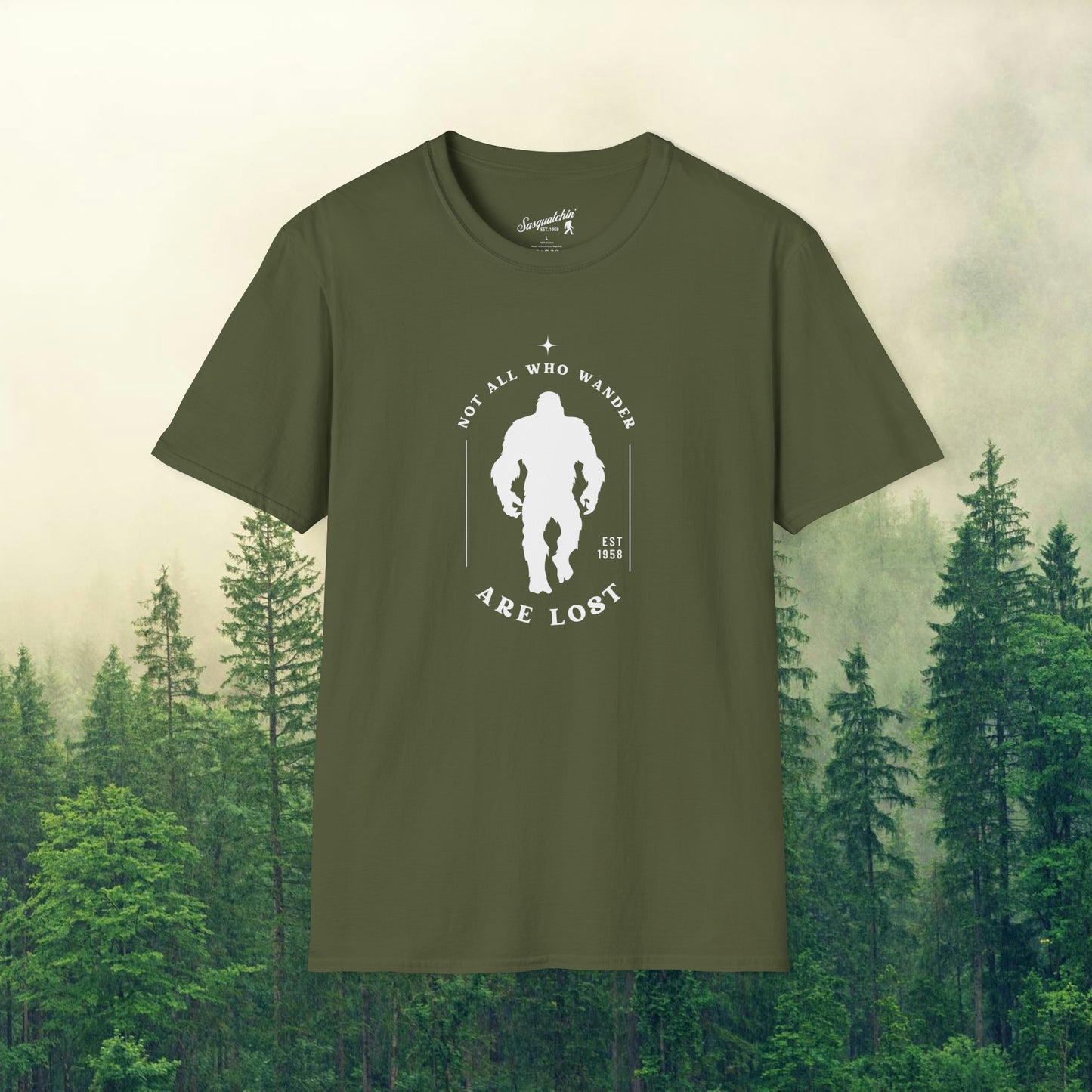 Bigfoot Wanderlust: Sasquatchin' Adventure Tee