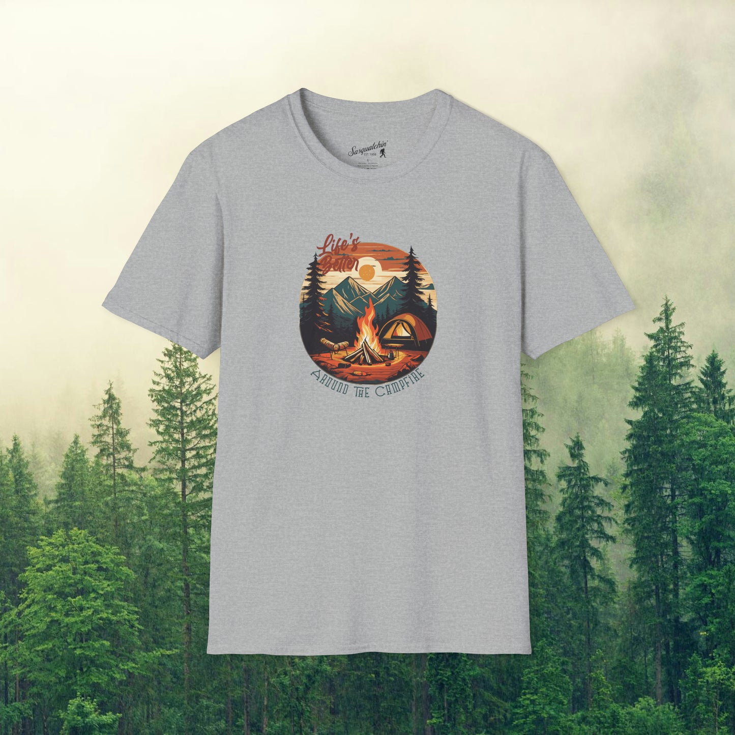 Campfire Life: Sasquatchin' Adventure Tee